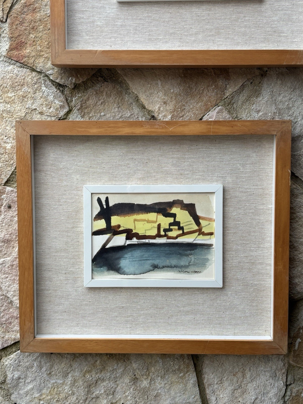 Coppia di quadri -Paesaggi- Mario Sangiovanni realizzati a tecnica mista