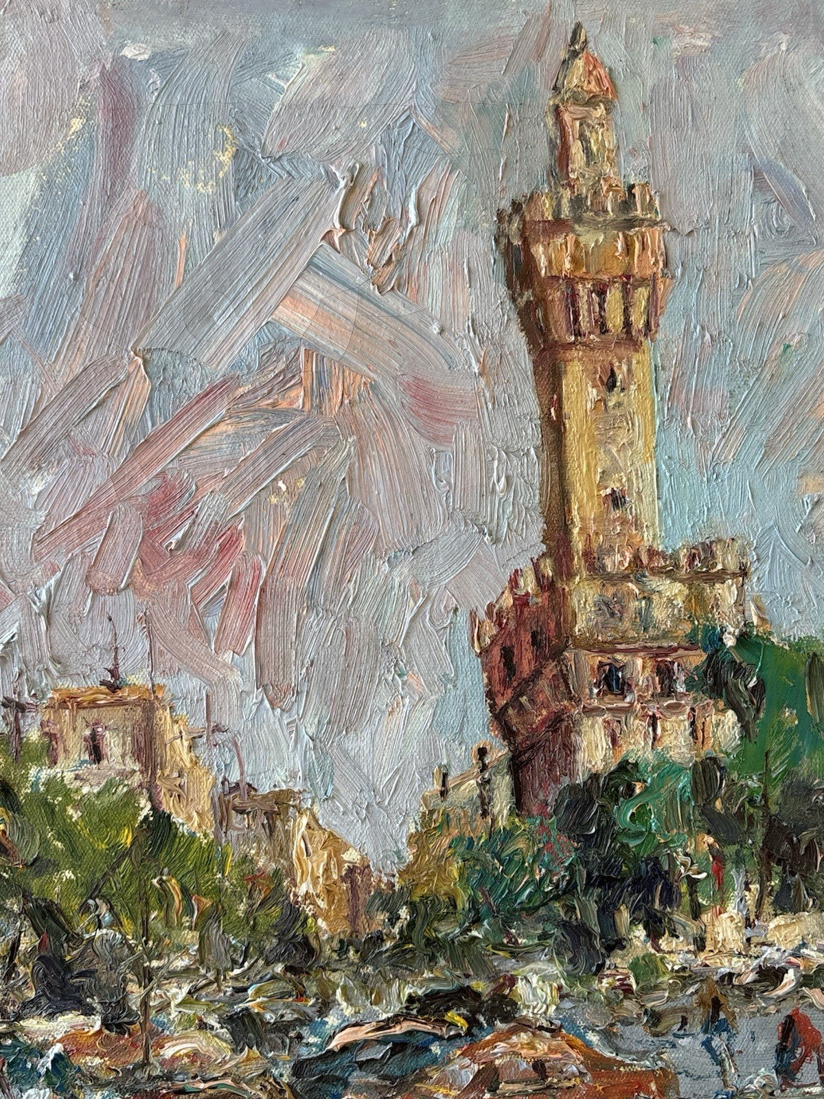 Quadro -Firenze- Rocco Carvelli- dipinto a olio su tela