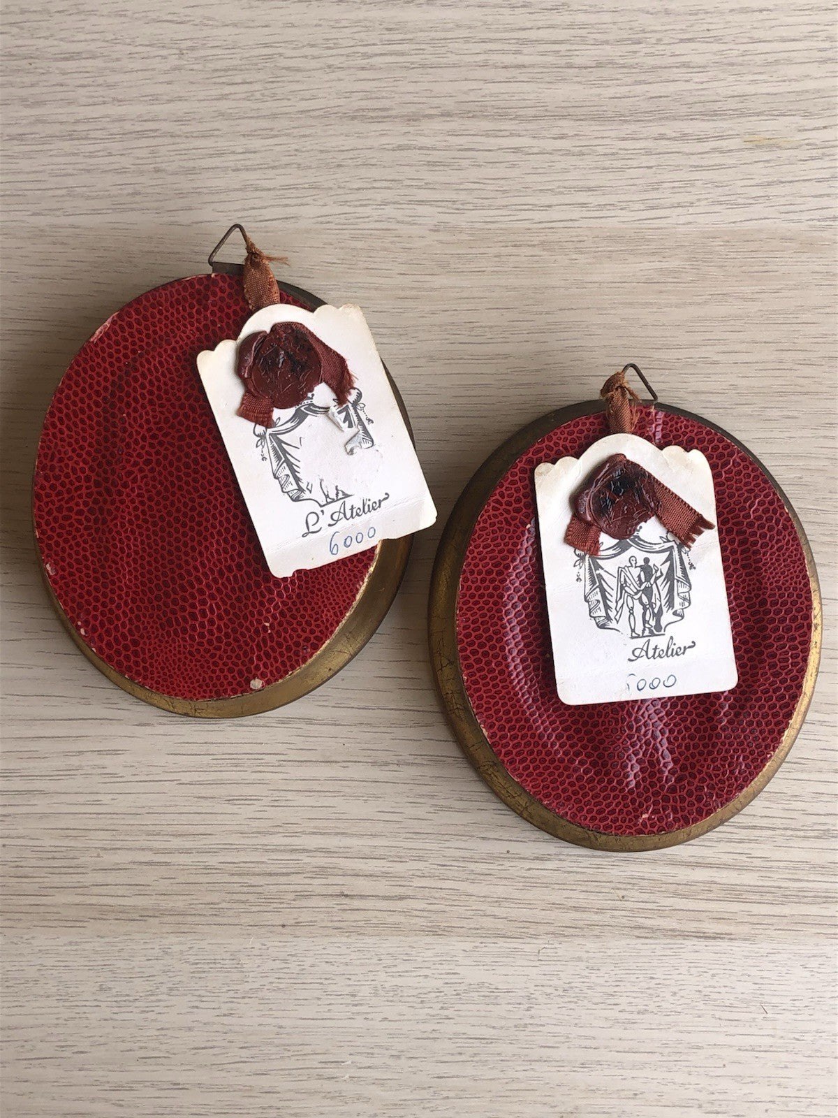 Coppia Di Quadri Vintage Con Fiori Dipinti