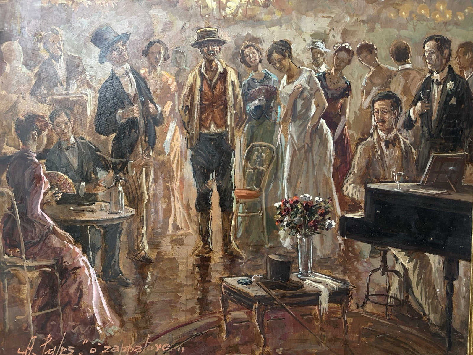 Quadro -O’Zappatore- dipinto a olio