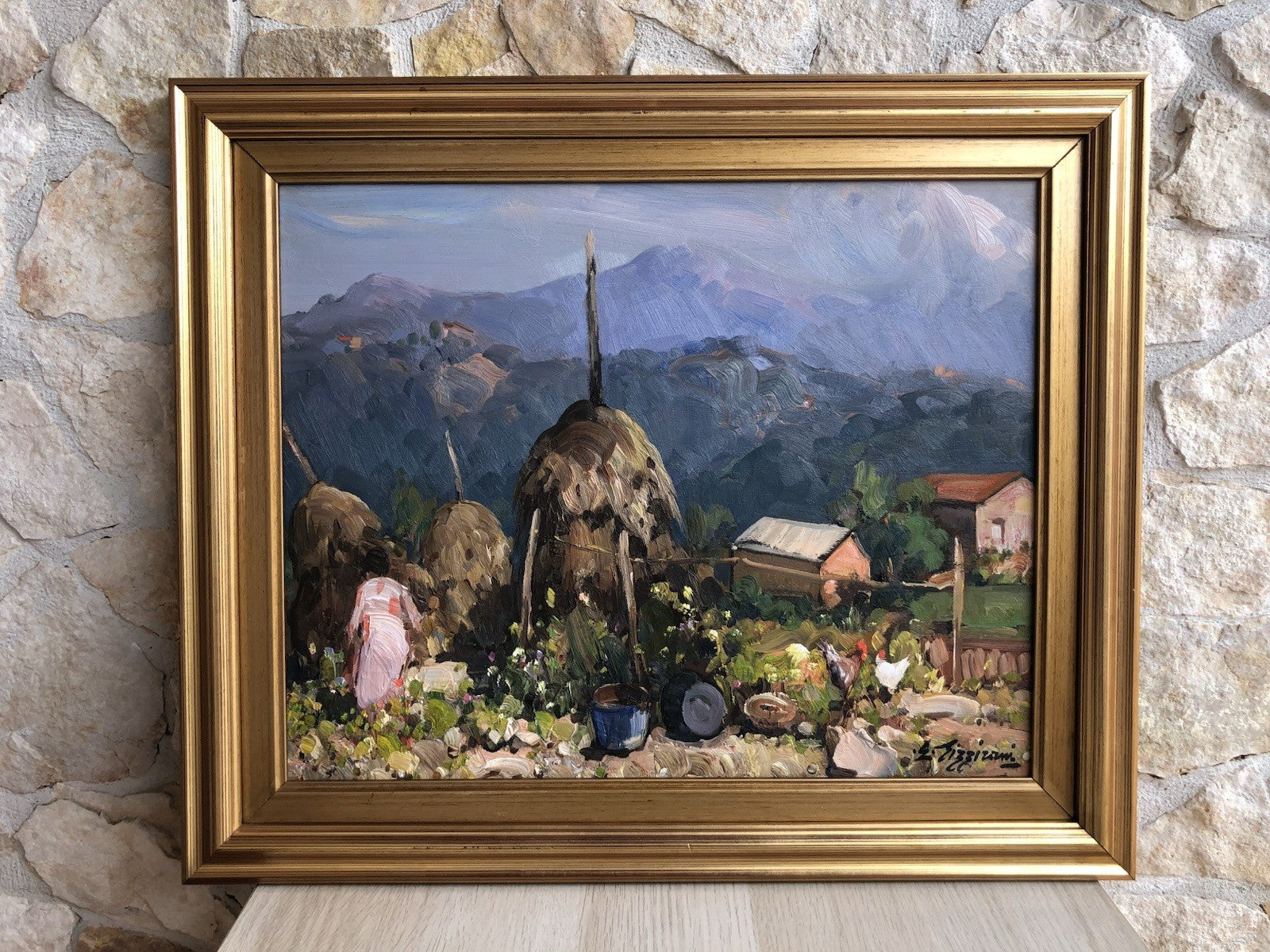 Quadro -Paesaggio Cilentano- Edoardo Pizzirani dipinto a olio