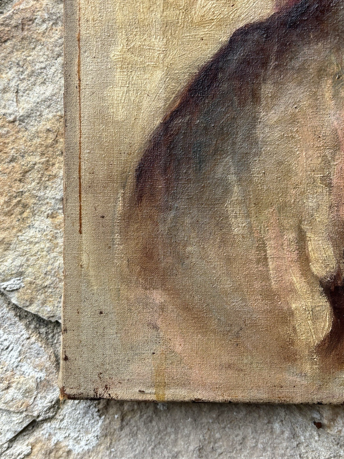 Quadro antico -Figura Di Donna- dipinto a olio su tela