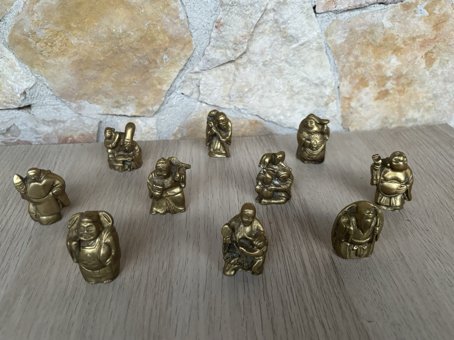 Sculture In Miniatura “ Divinità E Buddha” In Ottone