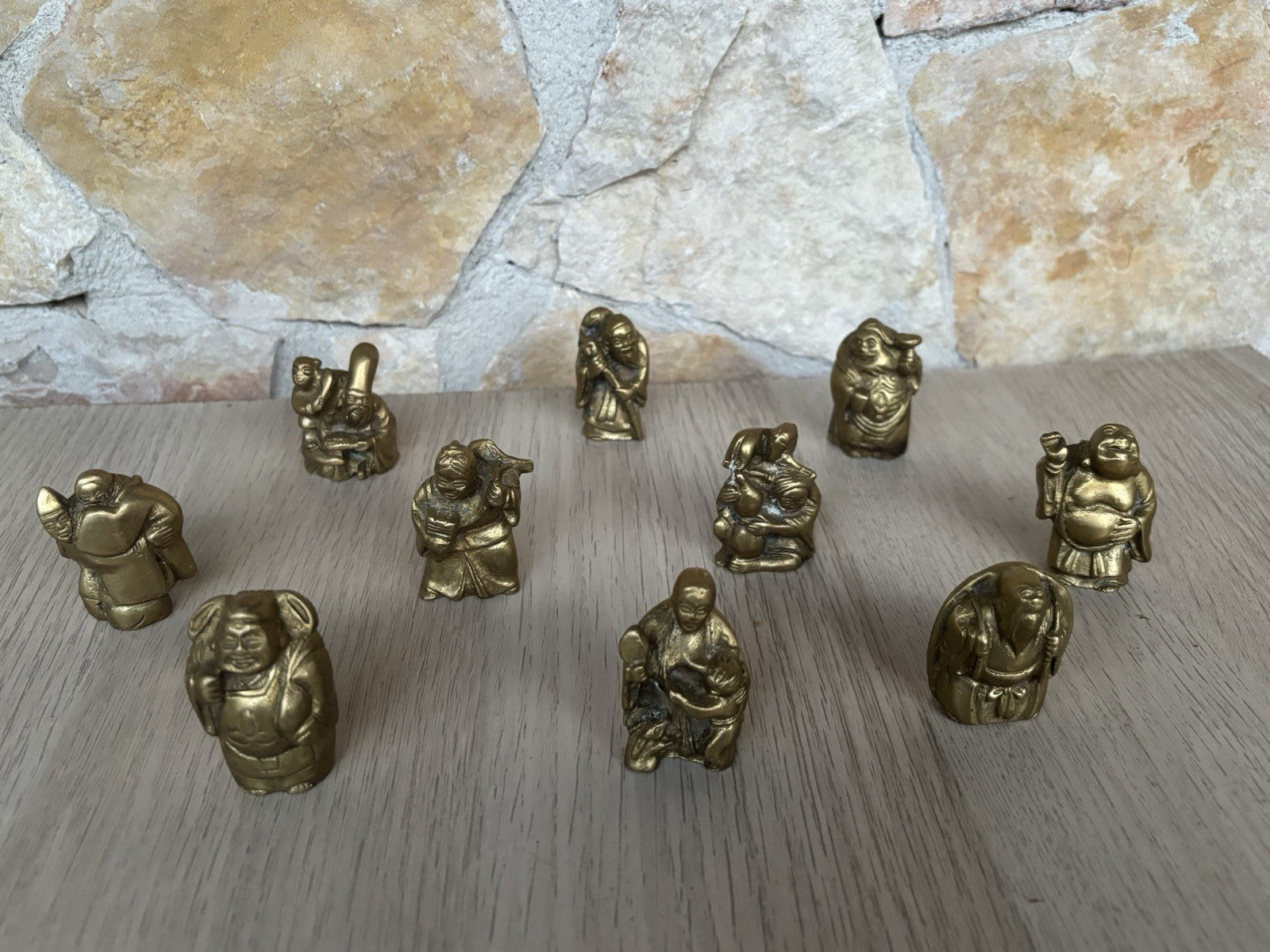 Sculture In Miniatura “ Divinità E Buddha” In Ottone