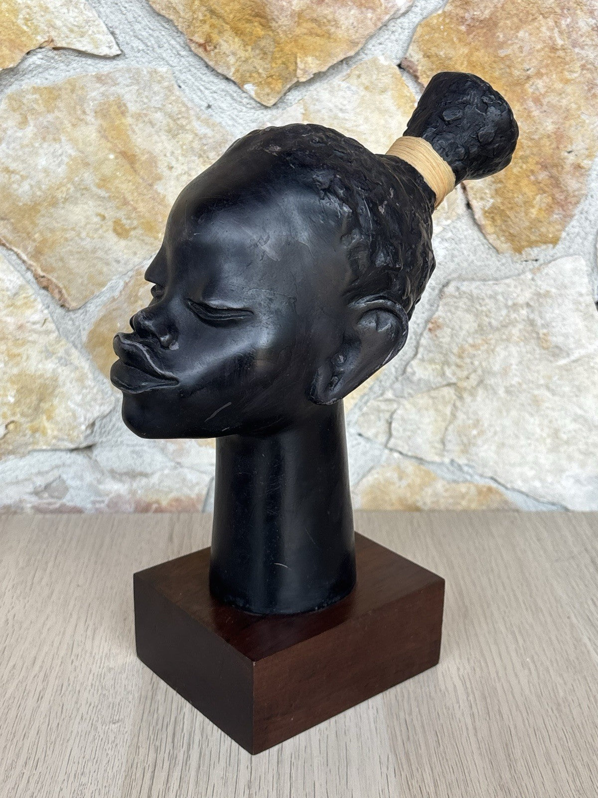 Scultura Vintage -Africa- In Ceramica