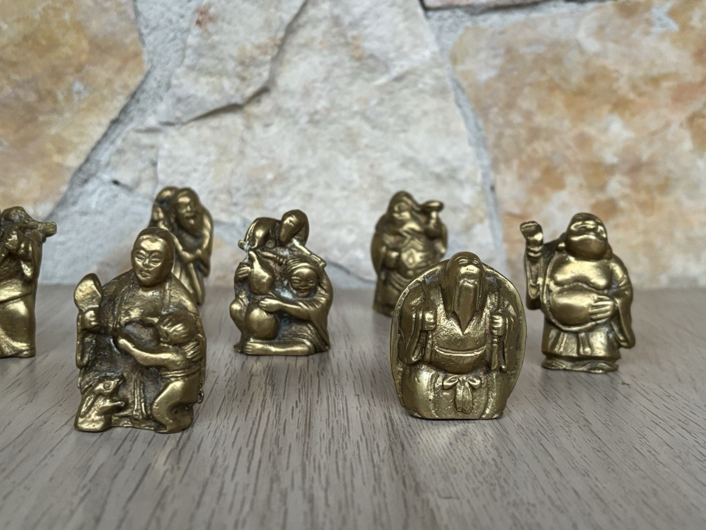 Sculture In Miniatura “ Divinità E Buddha” In Ottone