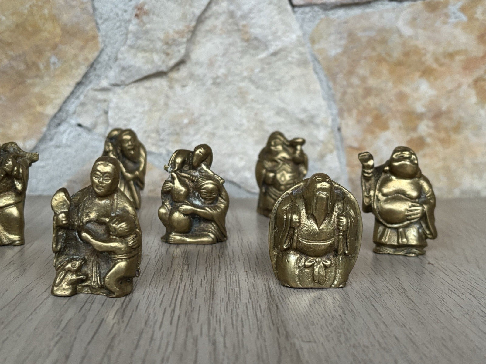 Sculture In Miniatura “ Divinità E Buddha” In Ottone