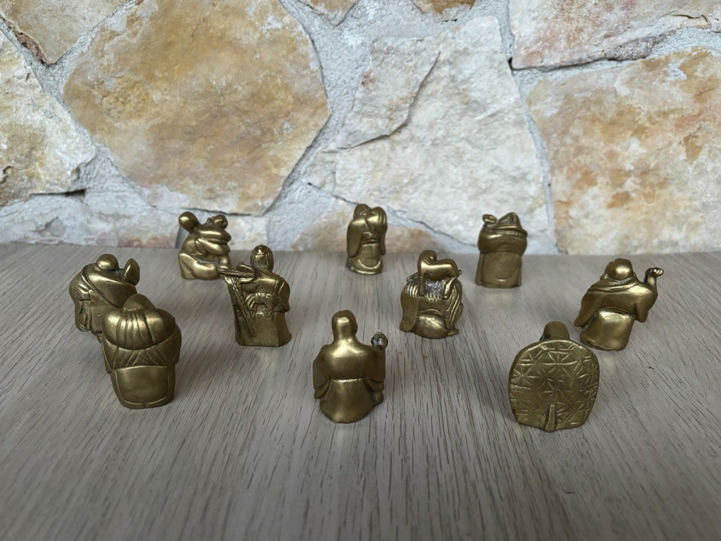 Sculture In Miniatura “ Divinità E Buddha” In Ottone