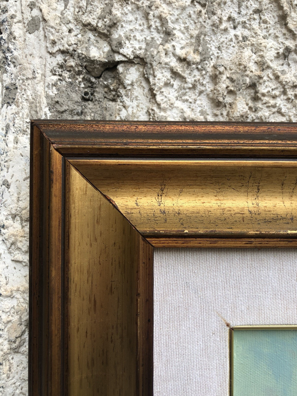 Quadro -Marina Con Barche- dipinto a olio su tela