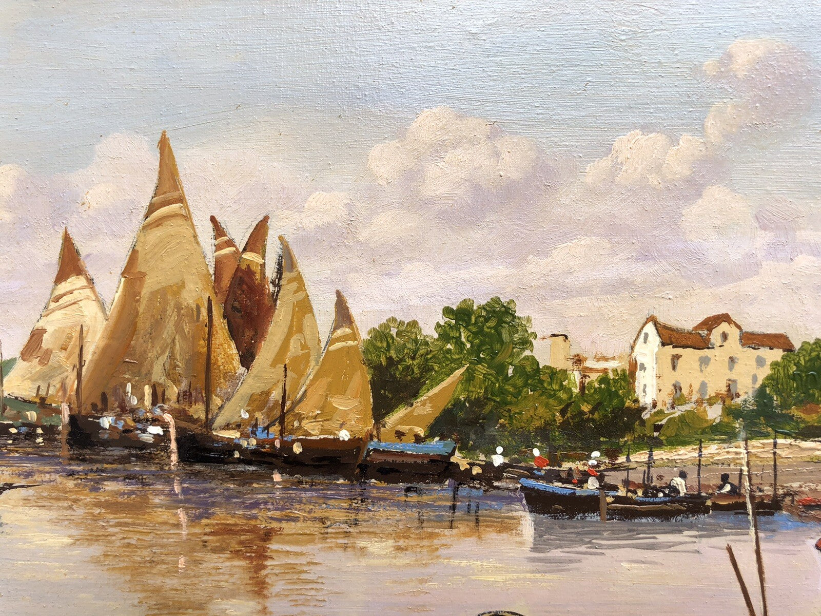 Quadro vintage -Marina- dipinto a olio su tela
