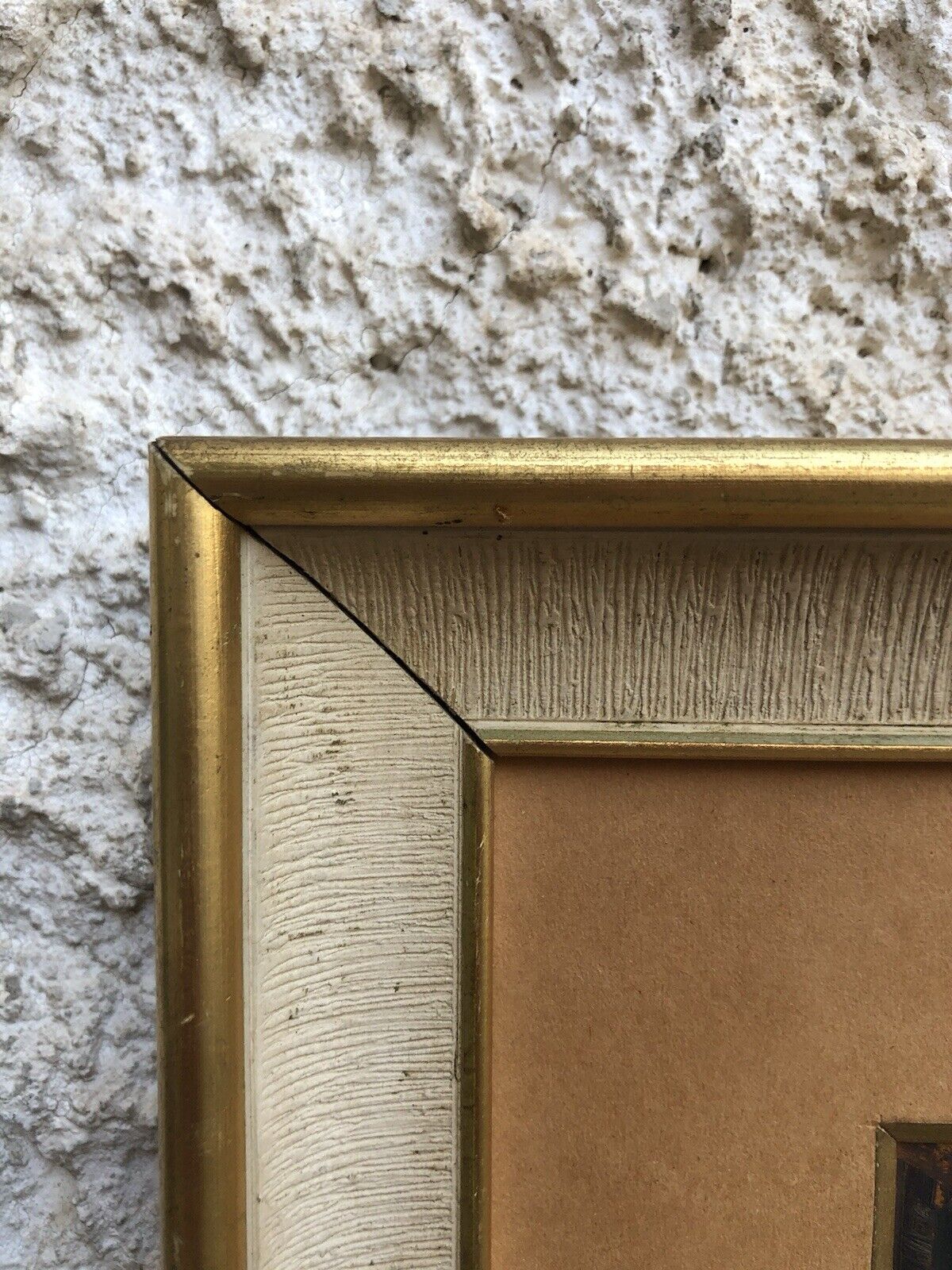 Quadro vintage -Strada Con Figure- dipinto a olio