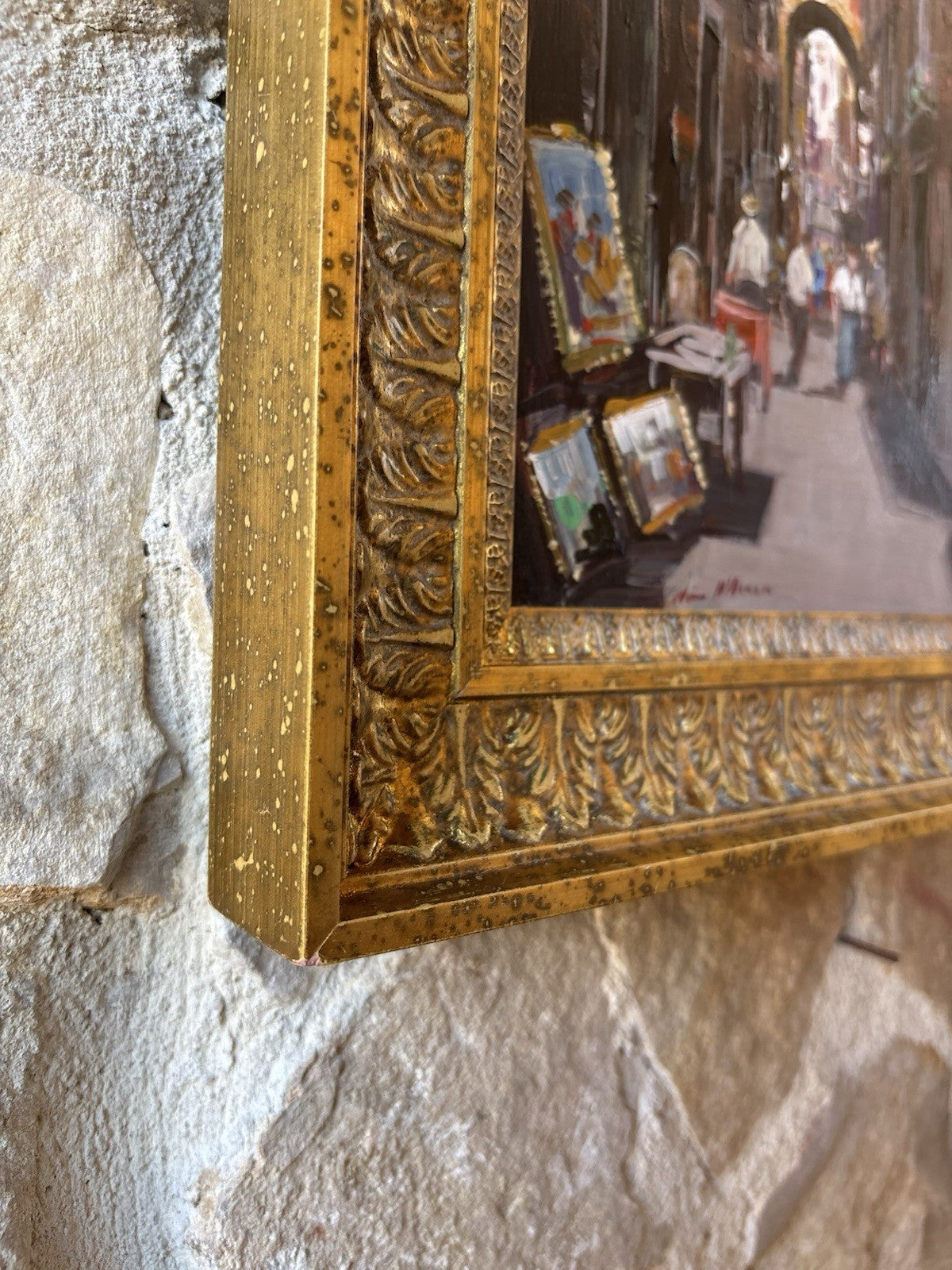 Quadro -Vicolo Di Napoli- Nino D’Amore- dipinto a olio