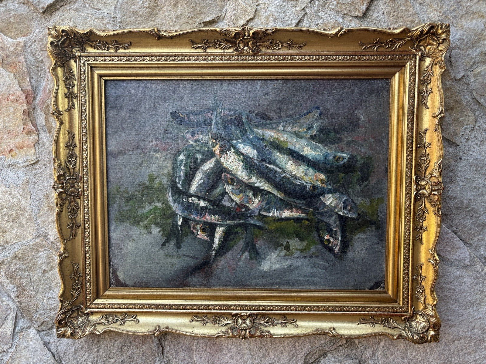 Quadro -Alici- Vincenzo Colucci ? dipinto a olio