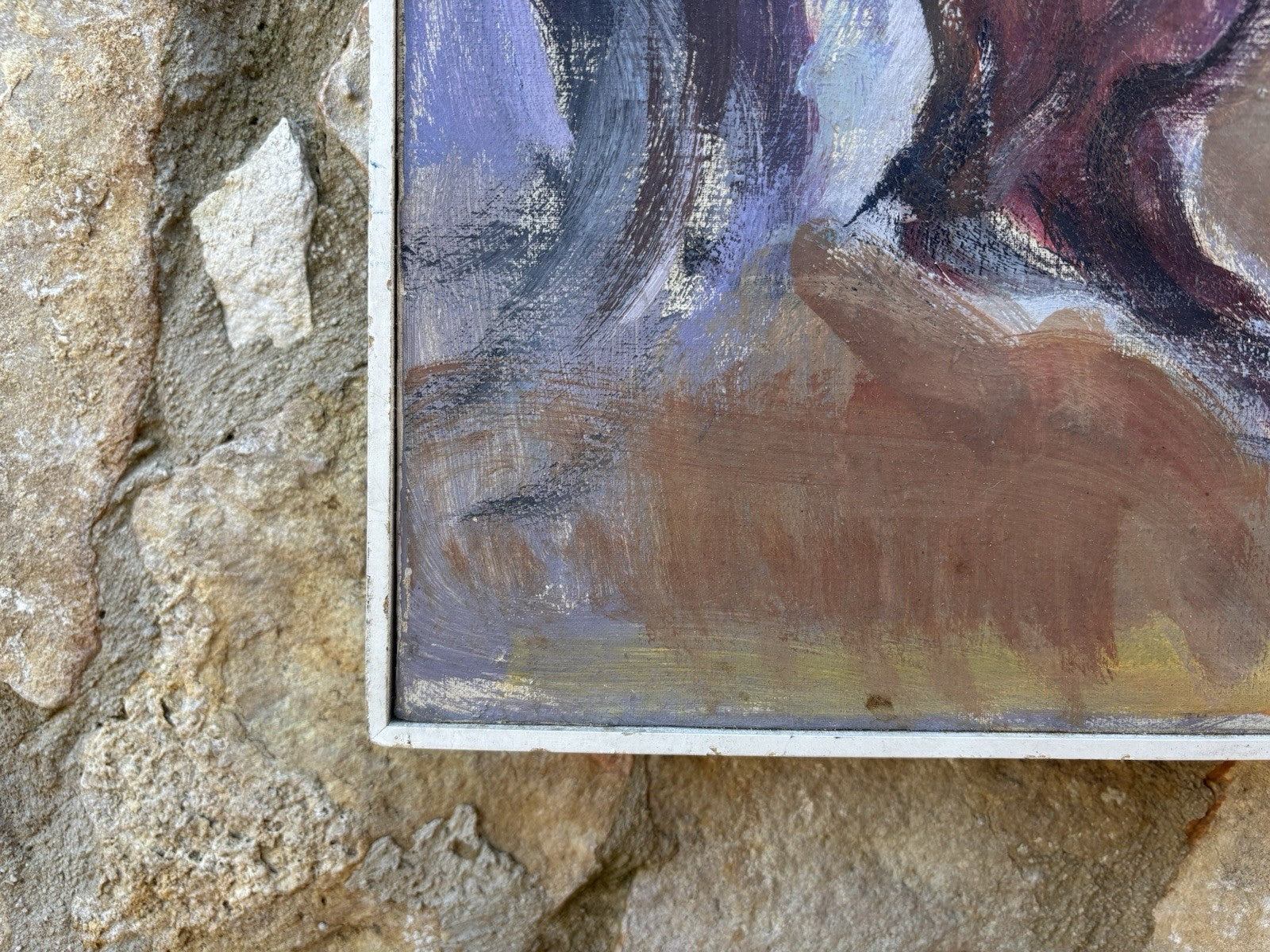 Quadro -Cavalli- Ferruccio Torraca- dipinto a olio su tela