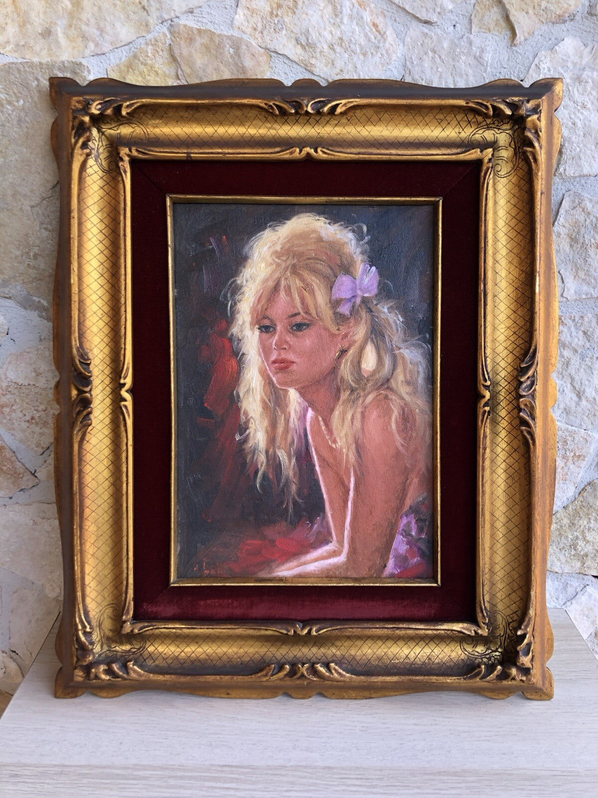Quadro -Figura Di Donna- dipinto a olio su tela