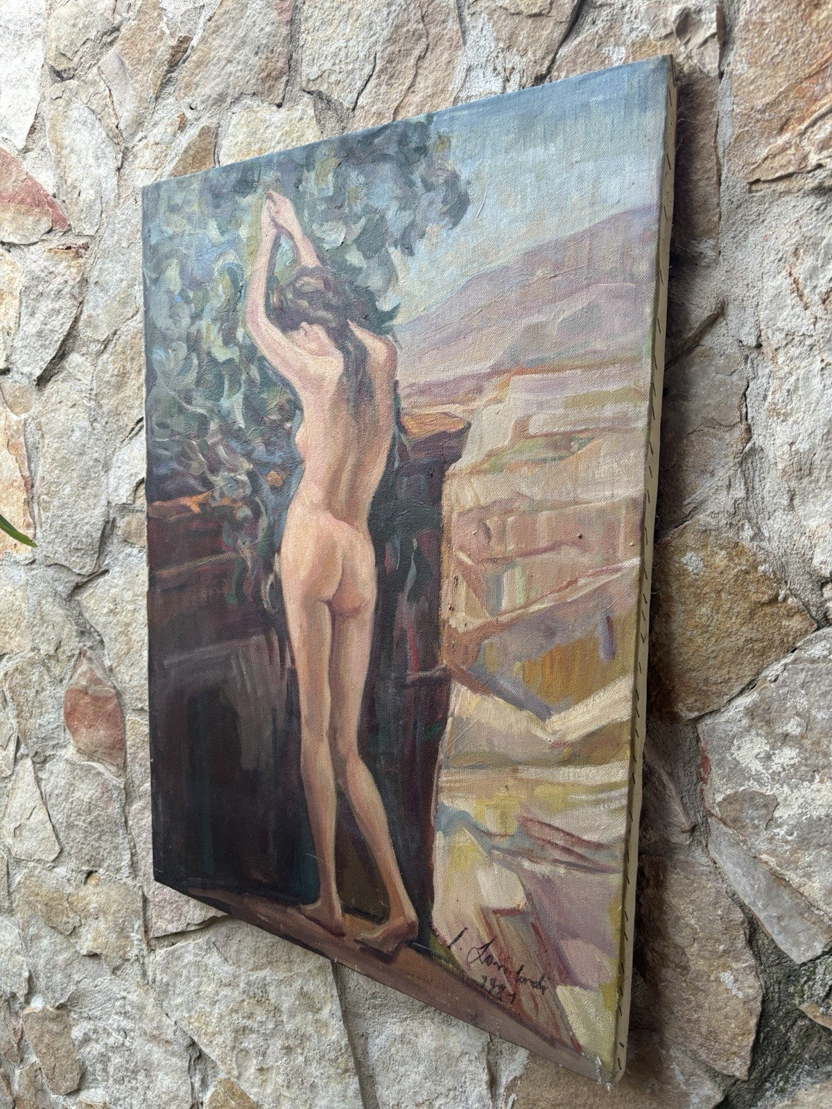 Quadro -Nudo Di Donna- Italo Lombardi dipinto a olio su tela