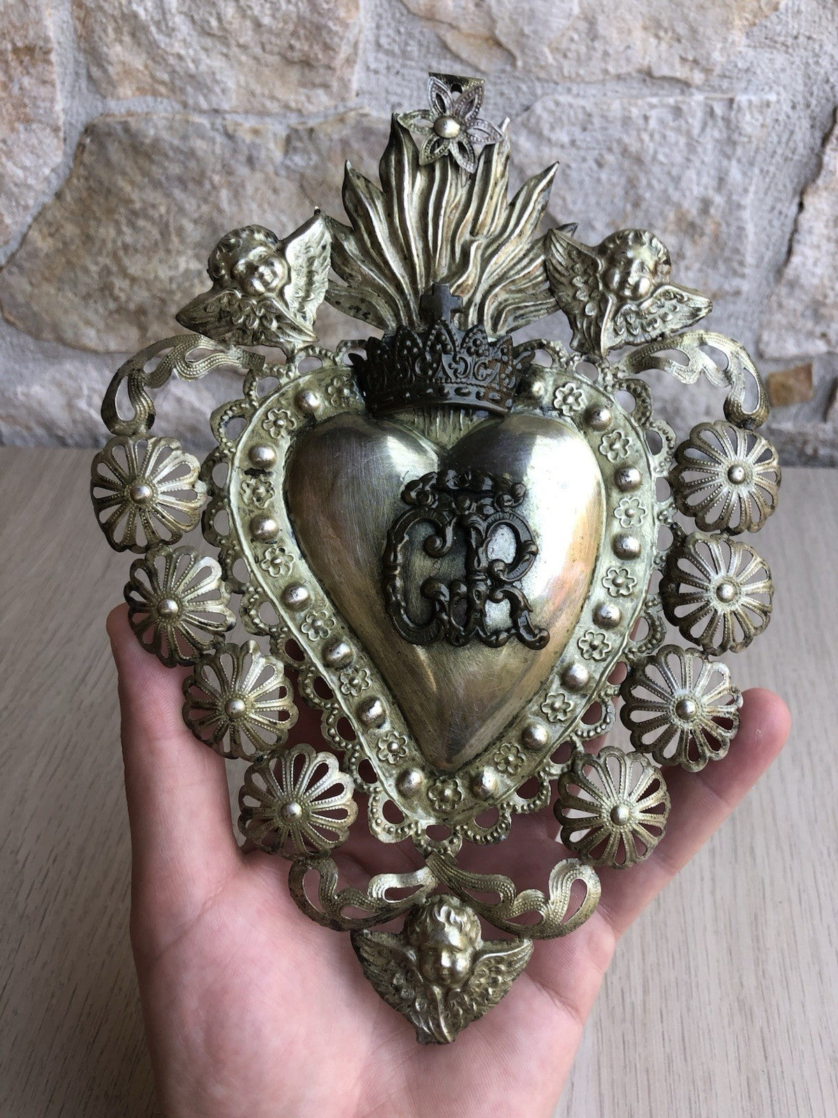 Ex Voto Cuore Sacro PGR In Metallo