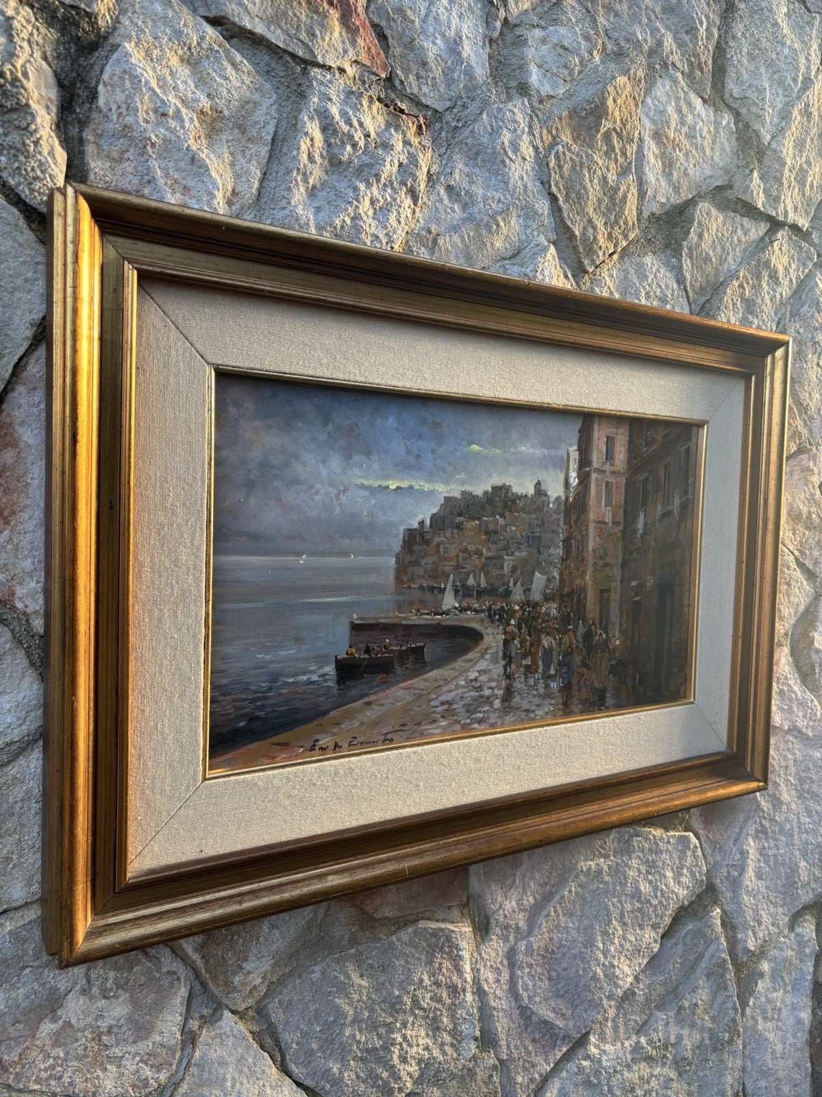 Quadro -Bacoli- Eniko Esposito dipinto a olio