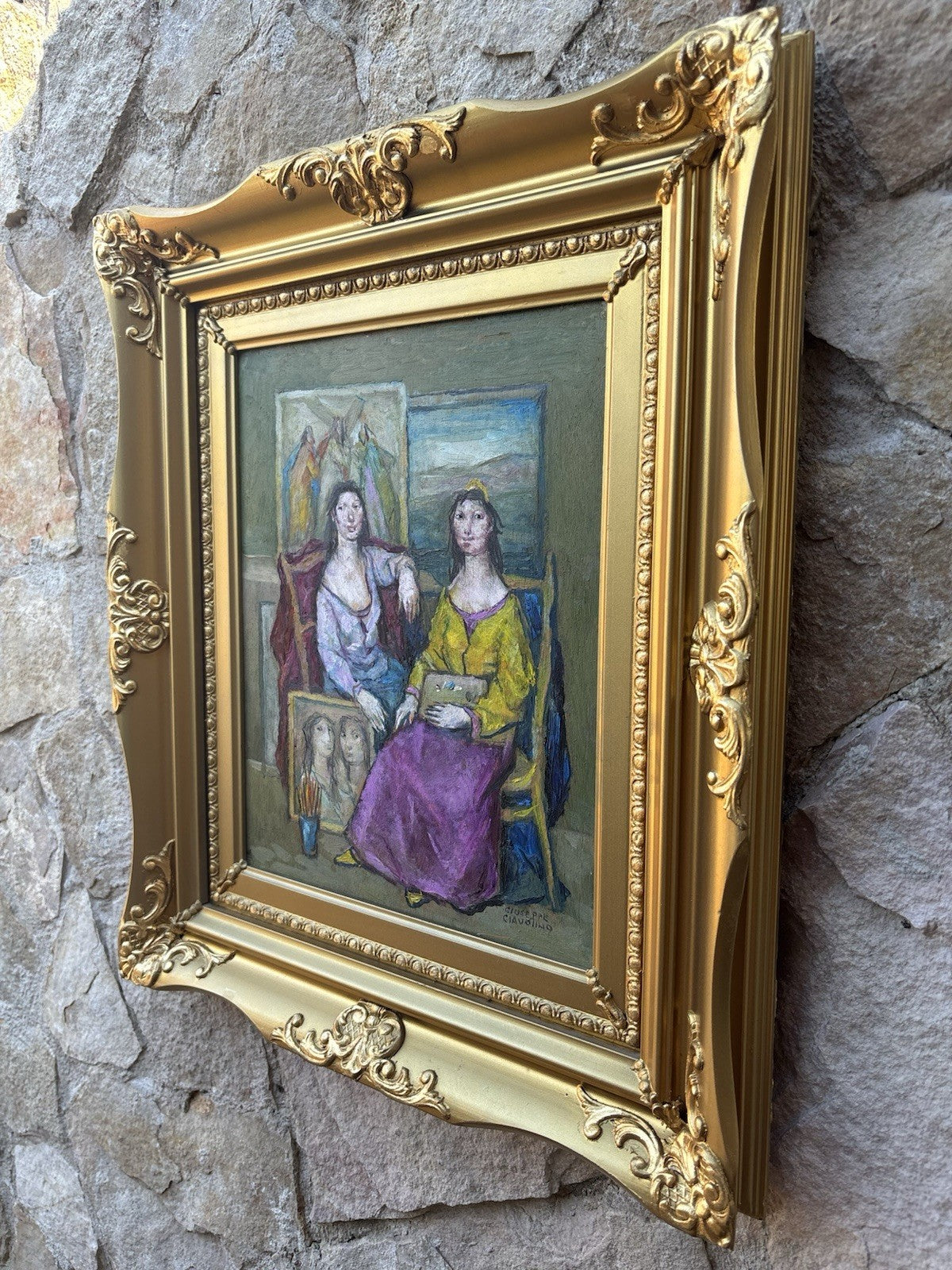 Quadro -Le Ragazze Dell’Artista- Giuseppe Ciavolino- dipinto a olio