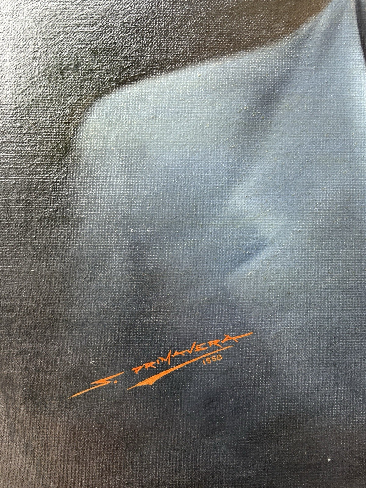 Quadro -Ritratto- dipinto a olio su tela