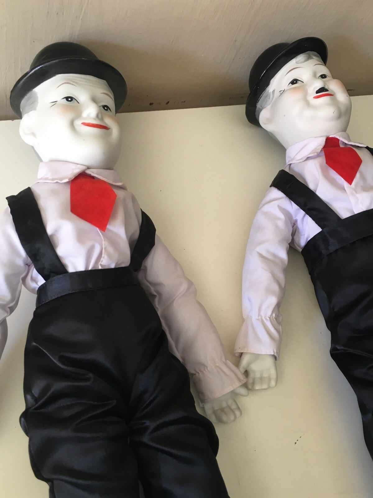 Bambole da collezione Stanlio e Ollio vintage
