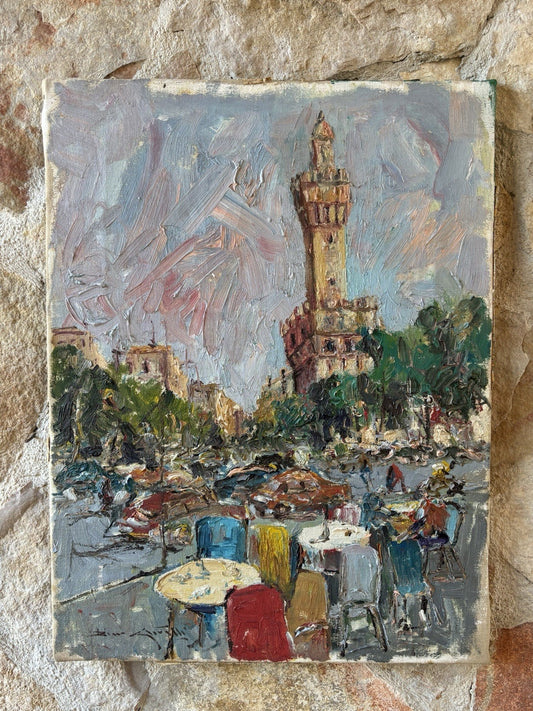 Quadro -Firenze- Rocco Carvelli- dipinto a olio su tela