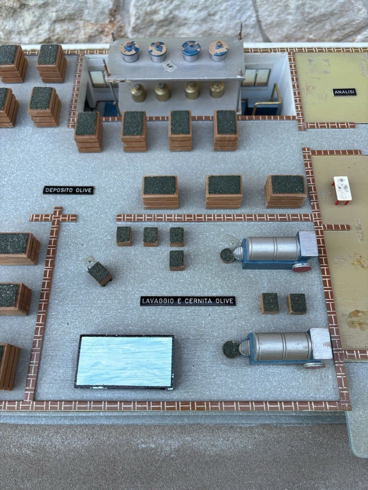 Modello Architettonico vintage, Olificio, Toffoli E Figli, Modello Scientifico