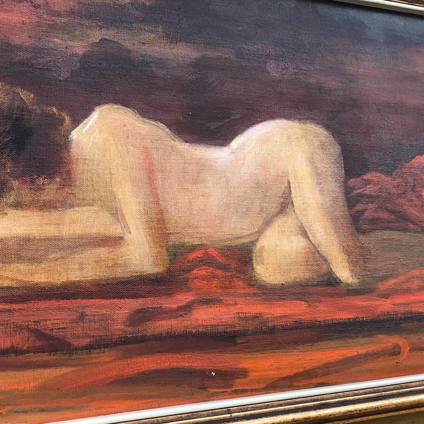 Quadro vintage -Nudo Artistico-dipinto a olio