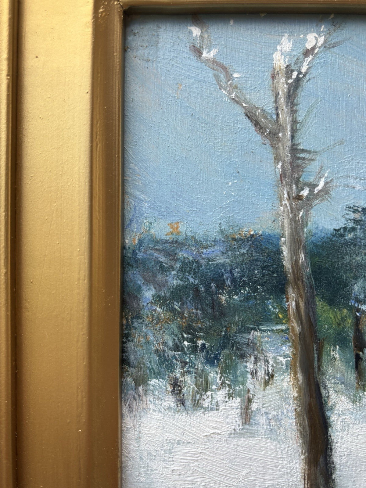 Quadro -Paesaggio Innevato- Gaetano Bocchetti dipinto a olio